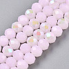 Electroplate Glass Beads Strands EGLA-A044-J6mm-L02-5