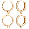 CREATCABIN 6 Pairs Rack Plating Brass Hoop Earring Findings KK-CN0002-44-1