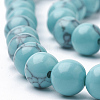 Synthetic Turquoise Beads Strands G-S295-11A-8mm-3
