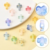 130Pcs 10 Colors Gradient Color Transparent Acrylic Beads OACR-FS0002-05-2