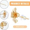 20Pcs Brass Stud Earring Findings KK-FH0004-63-5