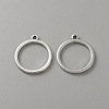 Alloy Open Back Bezel Pendants FIND-WH0421-145AS-1