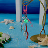 Jellyfish Glass & Acrylic Pendant Decorations HJEW-TAC0033-3