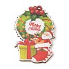 Christmas Theme Wood Printed Brooches for Women LS-JEWB-Z029-01E-1