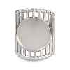 304 Stainless Steel Cuff Rings Ring Components SA-CBA098D-01P-E-1