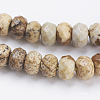 Natural Picture Jasper Beads Strands G-K255-05-3