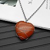 Natural Red Jasper Pendant Necklaces CY8832-7-1