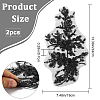 Flower Gauze & Sequin Embroidery Ornament Accessories DIY-WH0430-464A-2
