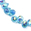 Electroplate Glass Beads Strands EGLA-D030-17D-3