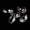 Faceted Teardrop Glass Pendants X-GLAA-O008-B01-1