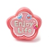 6Pcs 6 Styles Opaque Resin Adjustable Rings RJEW-JR00668-4