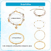 6Pcs Adjustable Waxed Cotton Cord Braided Bead Bracelets and Natural Quartz Crystal Bead Bracelets Sets BJEW-SC0001-53-2