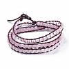 Three Loops Fashion Wrap Bracelets BJEW-JB04699-01-1