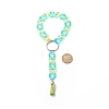 Wristlet Keychain Acrylic Curb Chain Keychain Bracelet KEYC-JKC00396-2