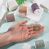 4 Rolls 4 Colors 4-Ply Polycotton Cord with Metallic Thread OCOR-TA0003-33B-6