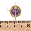Natural Amethyst Copper Wire Wrapped Pendants PALLOY-TA00426-02-3