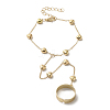 Iron Ring Bracelets BJEW-C054-01G-2