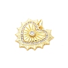 Brass Micro Pave Cubic Zirconia Pendants KK-D325-61G-03-2