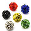 Polymer Clay Rhinestone Beads RB-C1438-14mm-A-1