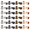 80Pcs 4 Colors Zinc Alloy Cord End BUTT-BC0001-16A-1