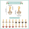 Cow Head Pendant Stitch Markers HJEW-AB00479-2