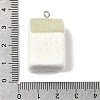 Flocky Opaque Resin Pendants LS-RESI-F062-02F-3