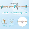 5M Synthetic Turquoise Chips & ABS Plastic Imitation Pearl Beaded Chains & 1Pc Plastic Empty Spools for Wire & 10Pcs & 30Pcs Long-Lasting Plated Brass Open Jump Rings DIY-SC0028-26-2
