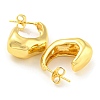 Rack Plating Brass Twist Teardrop Stud Earrings EJEW-A028-40G-2