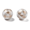 Christmas Printed Schima Wood European Beads WOOD-G023-18A-2