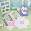 6 Sets 3 Colors Paper Flower Packing Baskets CON-TA0001-40-5