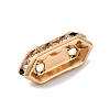 Alloy Crystal Rhinestone Rectangle Spacer Bars FIND-M042-06G-NR-2