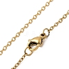 304 Stainless Steel Cable Chain Necklaces STAS-O053-11G-2