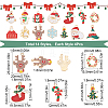SUNNYCLUE 56Pcs 14 Style Christmas Alloy Enamel Pendants ENAM-SC0003-72-2