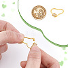 1Pc 925 Sterling Silver Screw Carabiner Lock Charms STER-NB0001-20A-G-3