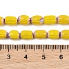 Handmade Millefiori Glass Oval Beads Strands LK-Z001-02A-03-4