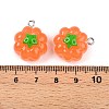 Opaque Resin Pendants LS-RESI-N039-124-3