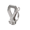 Stainless Steel Clip-on Earring Findings STAS-XCP0001-85-2