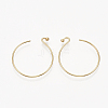 Brass Earring Hooks KK-T035-102G-2