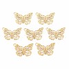 Rack Plating 304 Stainless Steel Filigree Connerctor Charms STAS-T057-48G-1