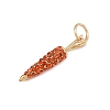 Brass Rhinestone Pendants KK-B145-02G-04-2