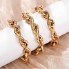 304 Stainless Steel Infinity Link Chain Necklaces for Women Men NJEW-F363-04G-2