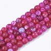Natural Crackle Agate Beads Strands G-T119-01A-04-1