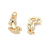 SHEGRACE Brass Micro Pave Cubic Zirconia Pendants XGRQ3D808-457G-2