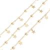 Brass Satellite Chains with Star Charms CHC-P009-05G-1