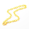 ABS Plastic Cable Chain Necklaces NJEW-JN03481-2