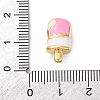 Brass Enamel European Beads KK-Q098-26G-B-3