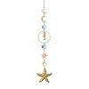 304 Stainless Steel Starfish Sea Horse Hanging Suncatchers HJEW-JM05039-1