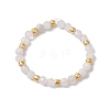 Natural Moonstone Beaded Stretch Rings for Women RJEW-JR00868-06-2