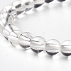 Natural Crystal Round Bead Stretch Bracelets BJEW-L594-B07-2