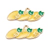 Alloy Enamel Pendants ENAM-O048-04KCG-2